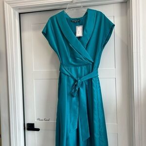 Jones Wear Teal Dress